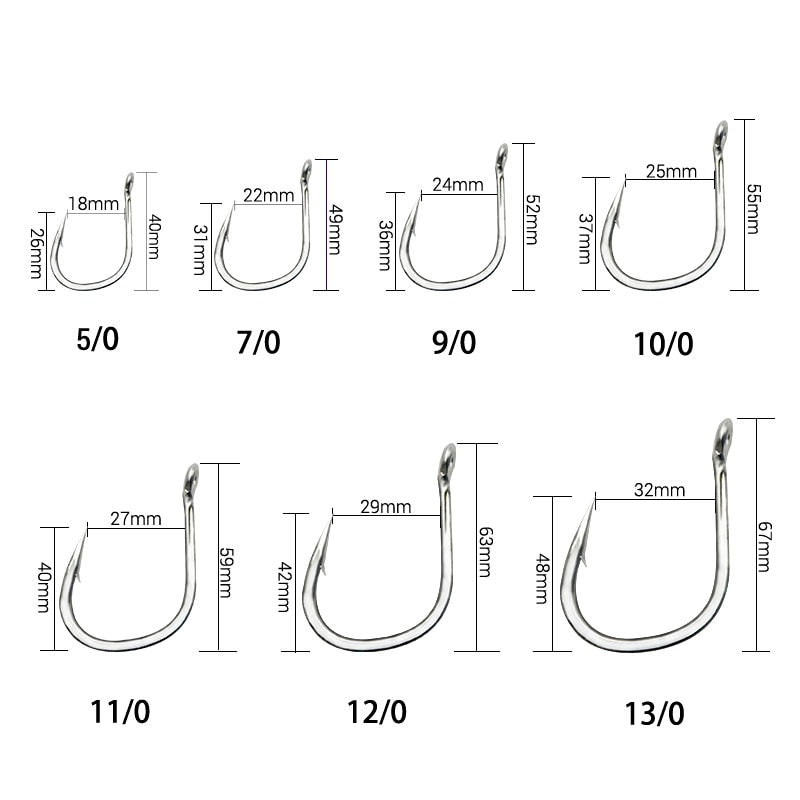 Extra Heavy Duty Fish hooks 10pcs/pack