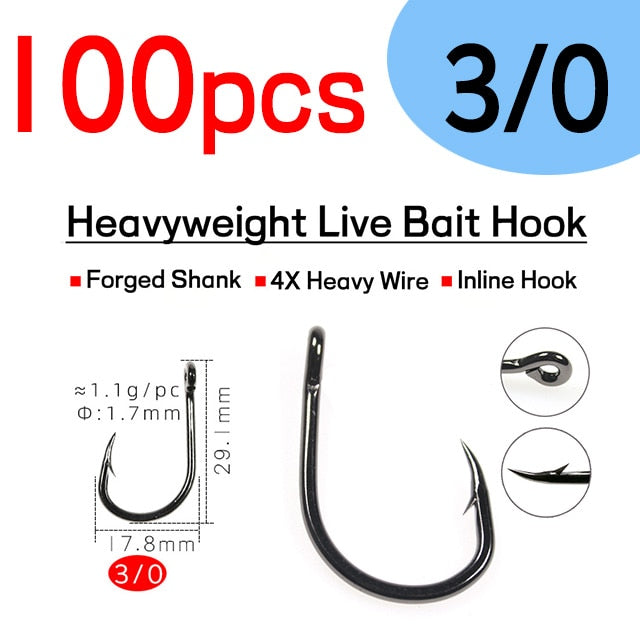 Elllv S Live Bait Hook 100pcs/pack – TheBaitBoy